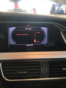 Audi Oil Level Warning