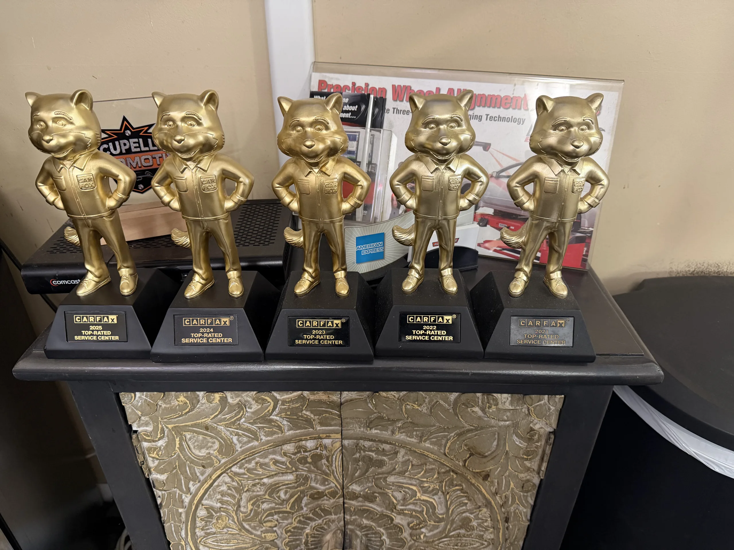 CARFAX top service center award winner 2021-2025